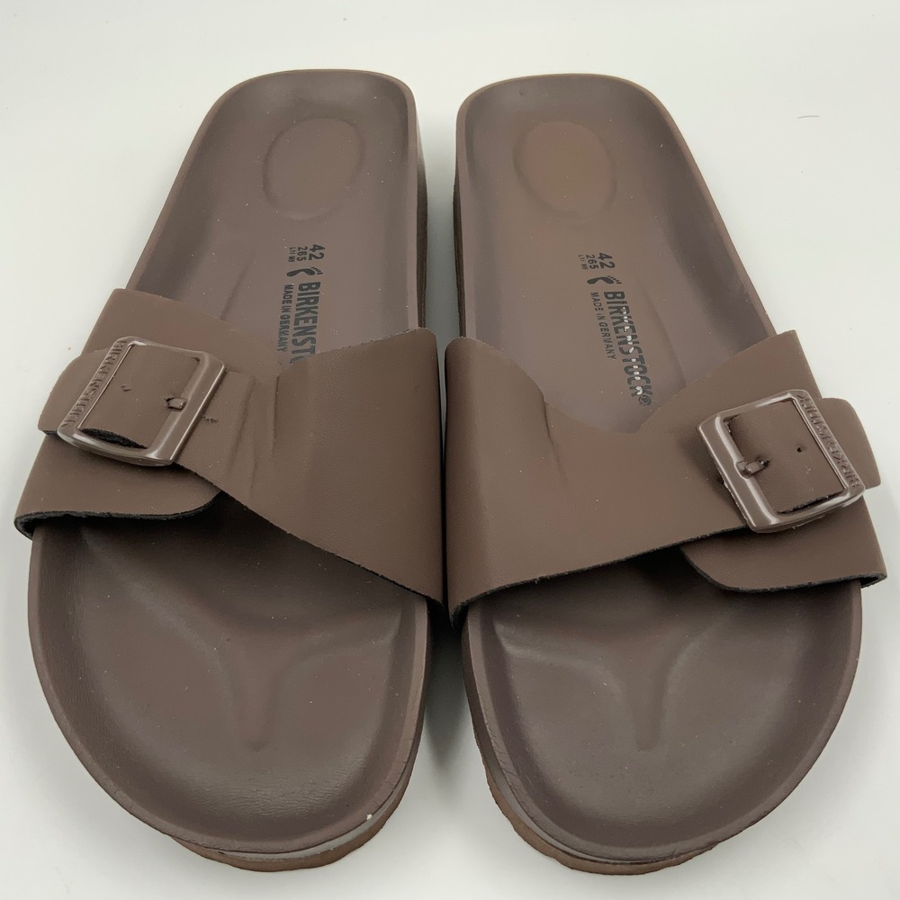Birkenstock Brown Slide Sandals